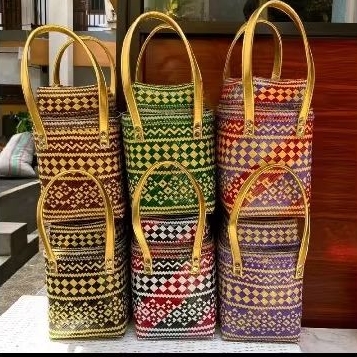 Tas keben set2 bambu Premium / Sokasi set 2 bahan bambu Premium