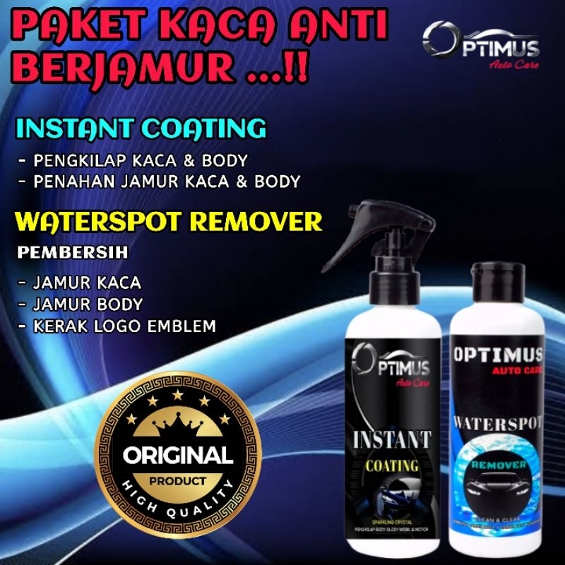 OPTIMUS PAKET KACA ANTI JAMUR ( Basmi Jamur Kaca mobil & Perlindungan Anti Jamur )