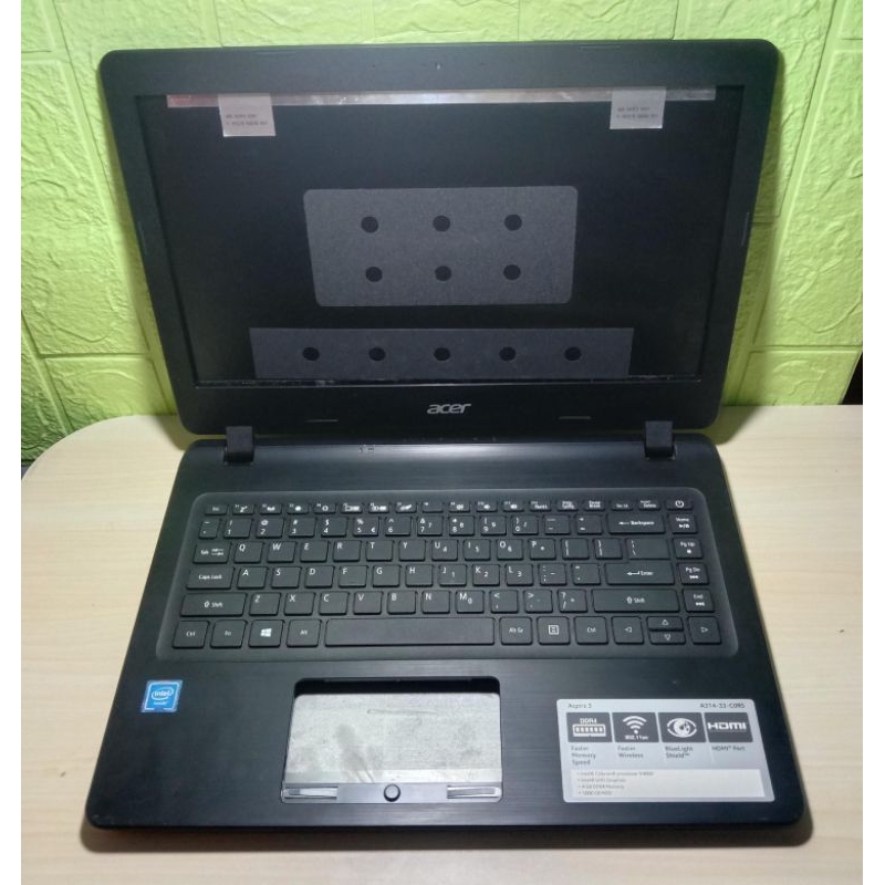 Kesing Case Casing Original Laptop Acer Aspire 3 A314 - 33 Series