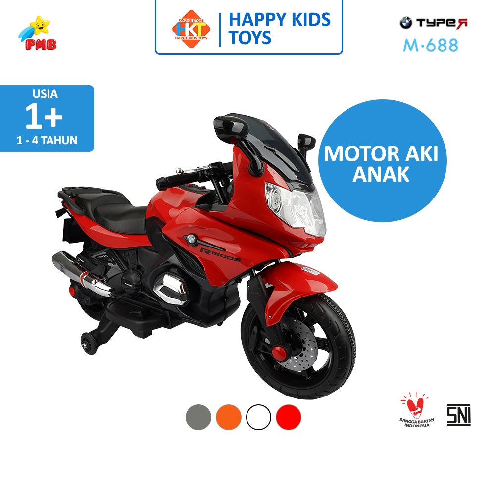 MAINAN MOTOR MOTORAN AKI ANAK BESAR TYPE R PMB M688