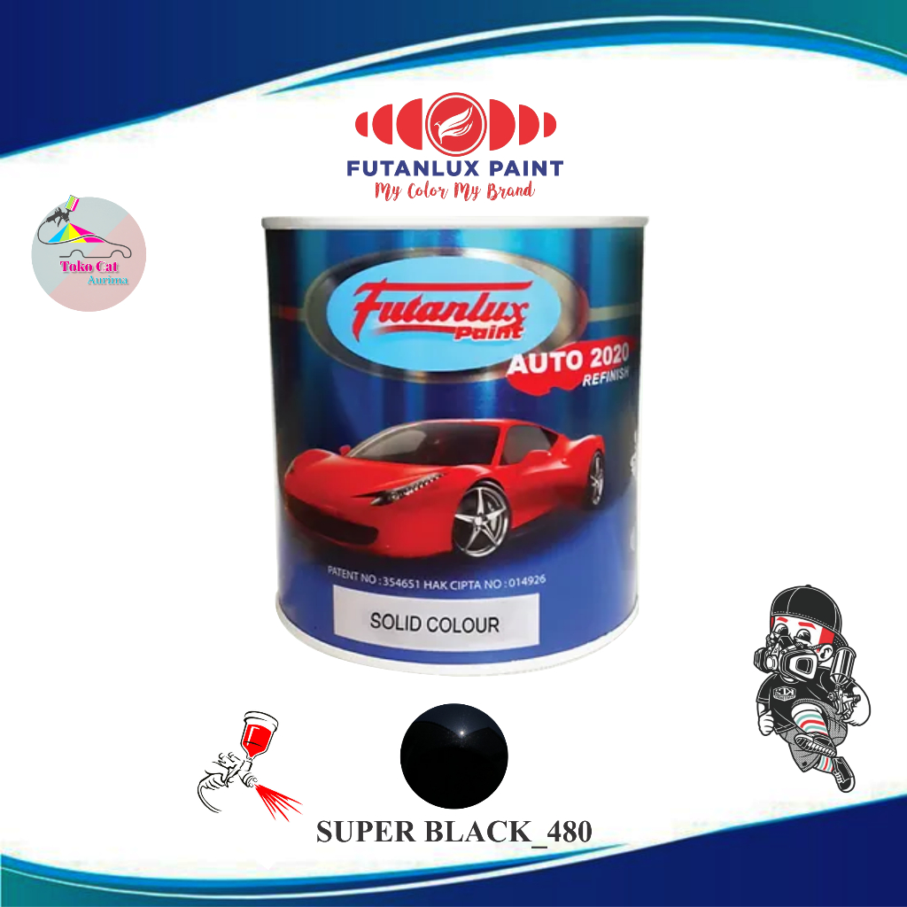 CAT DUCO FUTANLUX SUPER BLACK-480 CAT MOBIL MERK FUTANLUX 1LITER REPACK