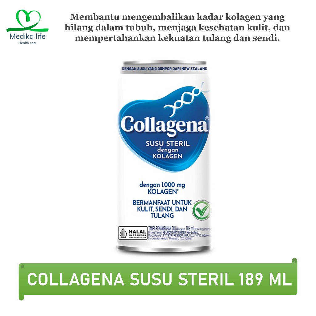 

COLLAGEN DRINK - COLLAGENA SUSU STERIL 189ML - Susu Anti Penuaan Dini- susu pemutih - susu awet muda