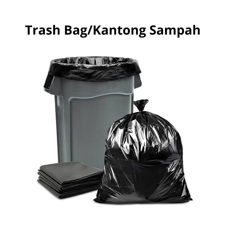 Trash Bag/Kantong Sampah Per Biji/Trash Bag Murah Per Satu biji/Kantong sampah trash bag