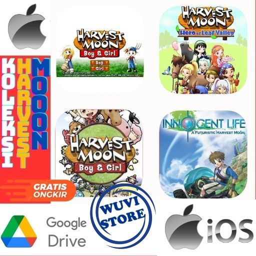 IOS Harvest Moon PPSSPP Koleksi Game | Bisa di  IOS / Android / PC Plus Emulator | Beli 3 Gratis 1