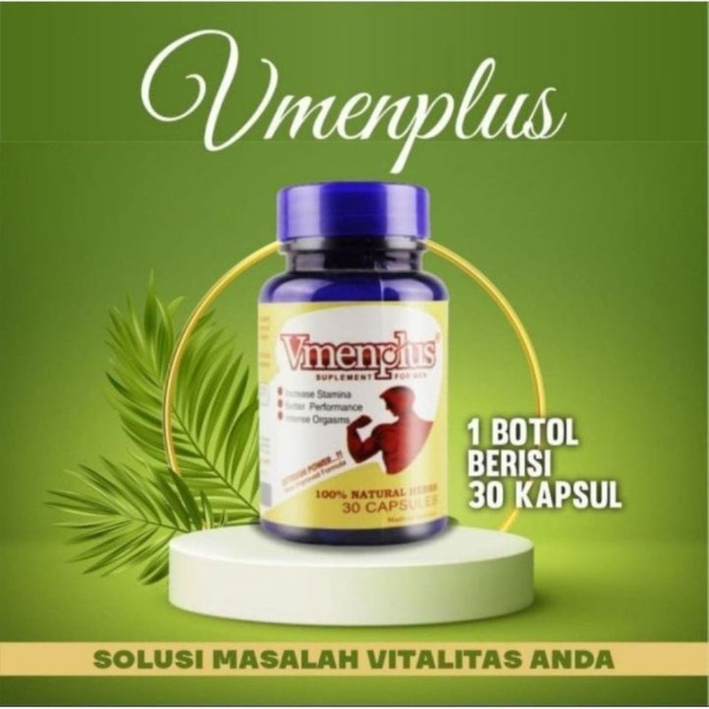 Vmenplus Suplemen pria dewasa Kesehatan Herbs 30 Kapsul