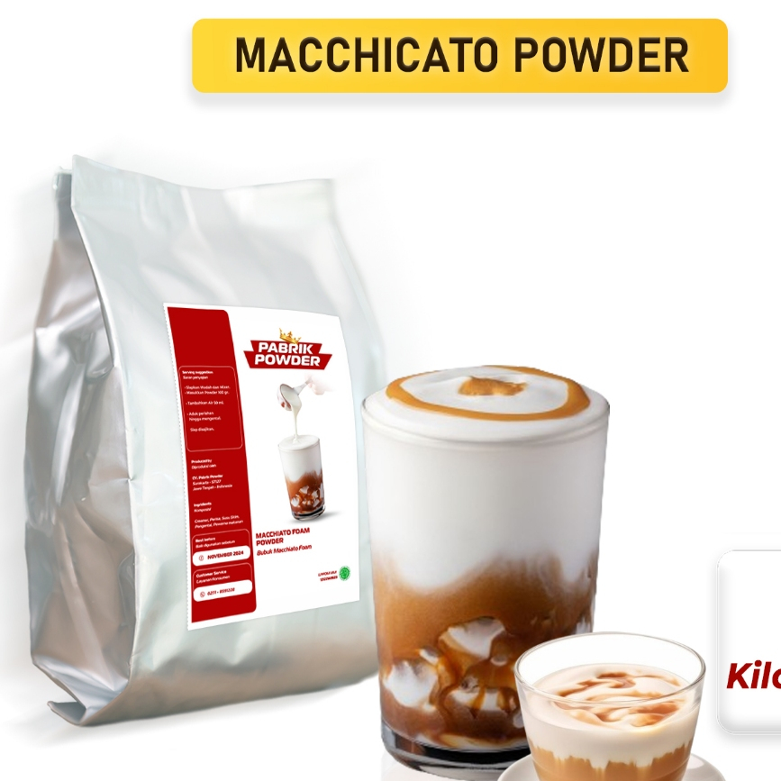 

Macchiato Foam Powder , Bubuk Maciato instan, Topping Kopi Minuman