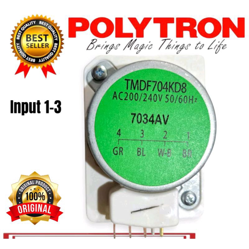 Timer kulkas Polytron hijau ORIGINAL kulkas polytron 2 pintu