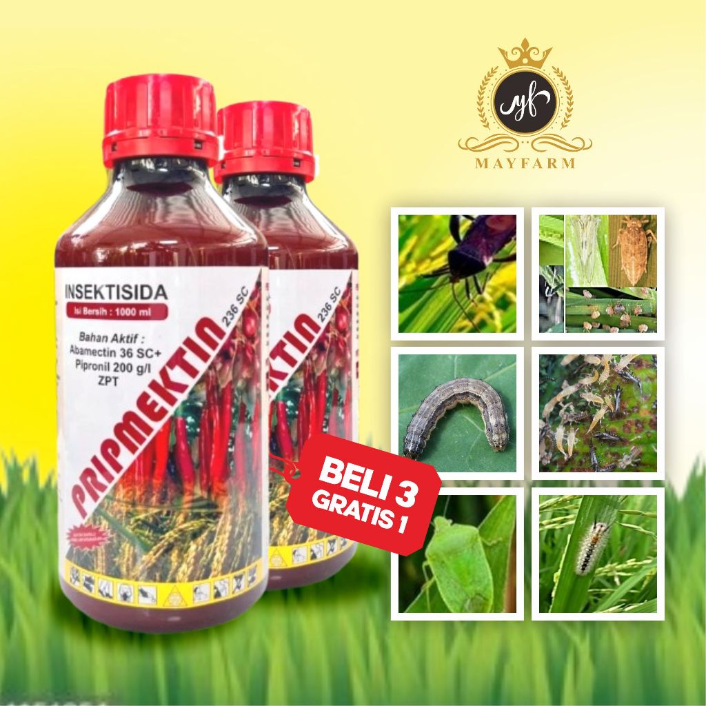 PRIPMEKTIN 236 SC 1 LITER - ATASI THRIPS, ULAT, DAN WERENG UNTUK PANEN OPTIMAL