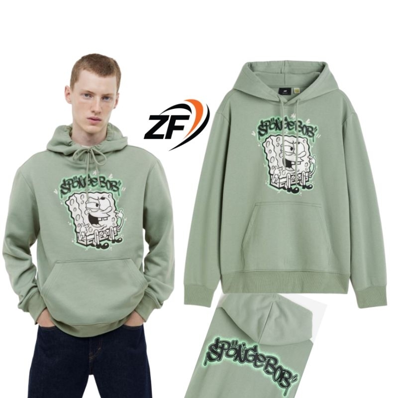Hoodie HM hoodie Spongebob H&M hoodie pria original Garment