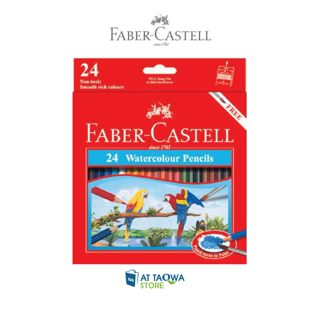 

Pensil Warna Watercolour 24 Faber Castell 24L 114464 Pencil Set Panjang Free Kuas
