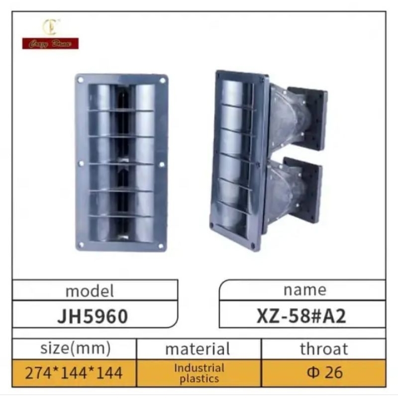 Horn twiter import model kodok dobel tort 1 inch