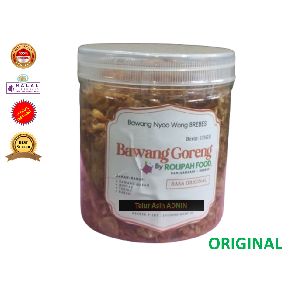 

Bawang Goreng "ROLIPAH" Asli Brebes : Enak Renyah Gurih Pedas / Balado