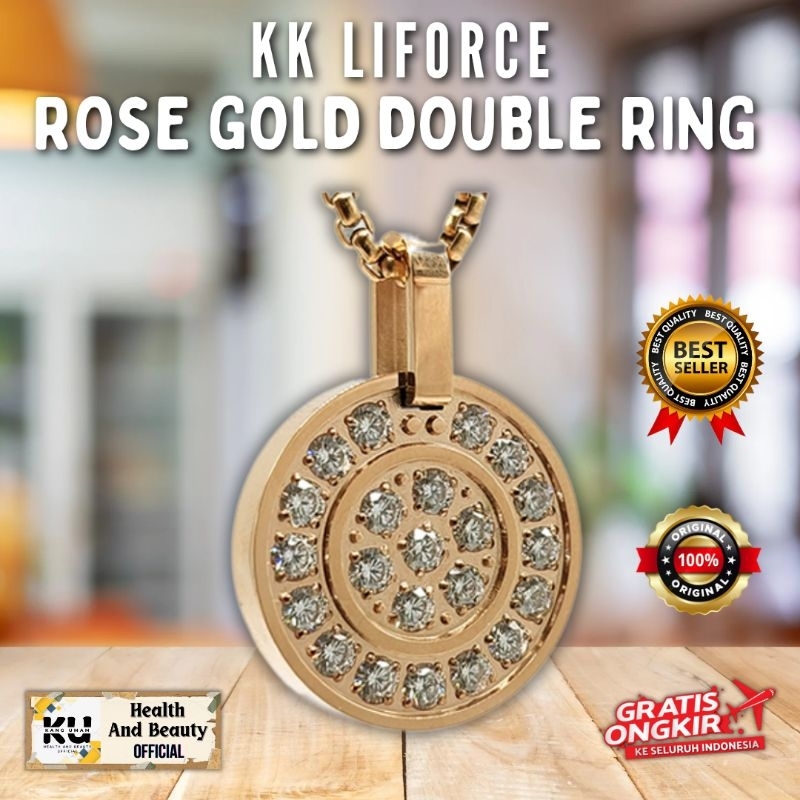 Kalung KK Liforce Rose Gold Double Ring
