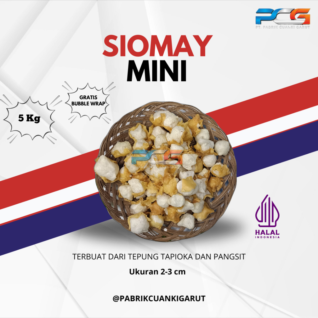 

TERLARIS SIOMAY MINI KERING TOPING BASO ACI DAN SEBLAK BERAT 5 KG KHAS GARUT