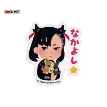 

sticker Marnie & Morpeko diecut stiker Pokemon anime retro