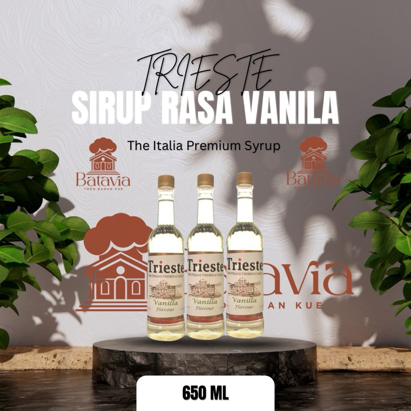 

Trieste Sirup Rasa Vanila Premium Syrup 650 ML | Sirup Vanila