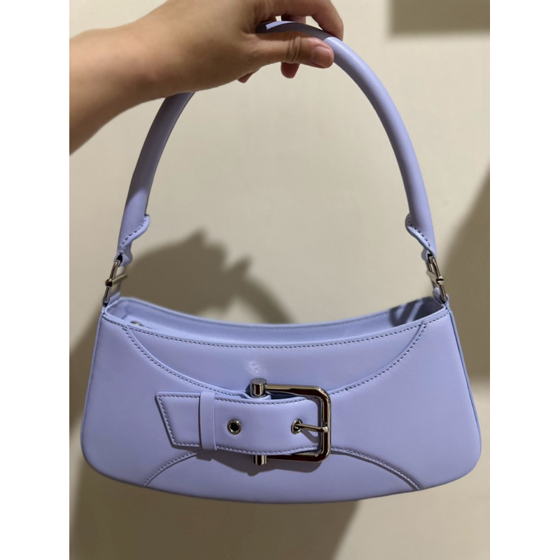 [VVGC - Preloved] NEW OSOI BELTED BROCLE PALE AQUA BIRU