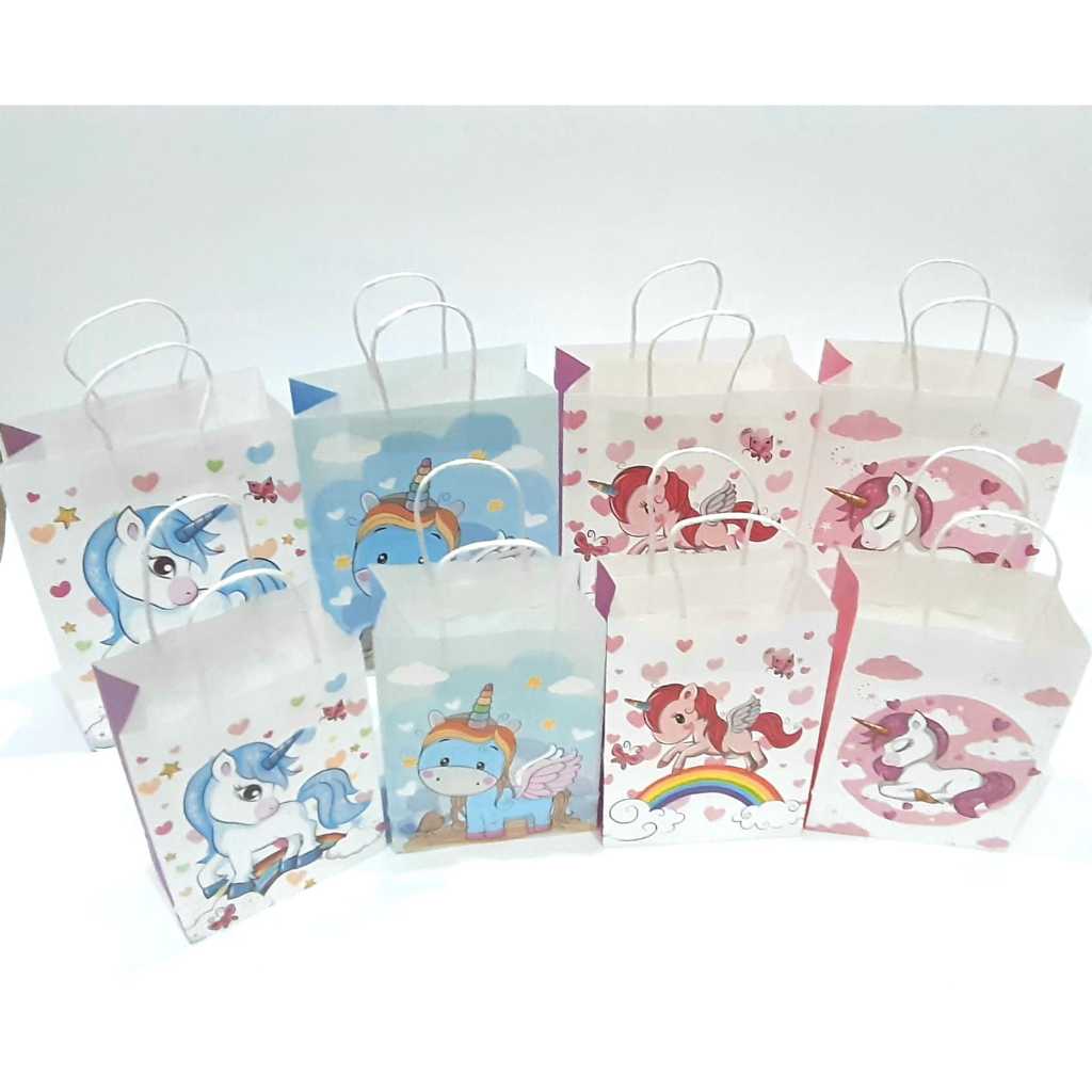 

Paper bag / shopping bag / Kantong belanja kertas Unicorn size S, M