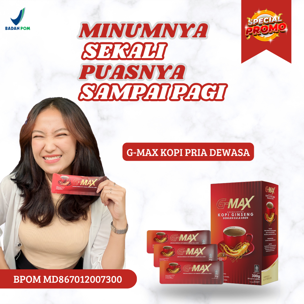 

Gmax Kopi Pria Dewasa Tahan Lama Kopi Ginseng Penambah Durasi Berhubungan Aman Untuk Lambung