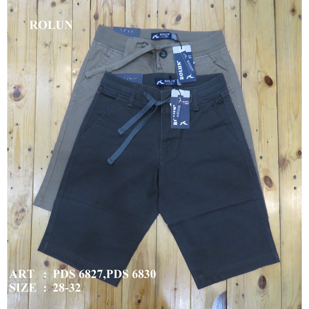 CELANA PENDEK PRIA MERK ROLUN ART: PDS 6827,PDS 6830 PRICE Rp 292.900