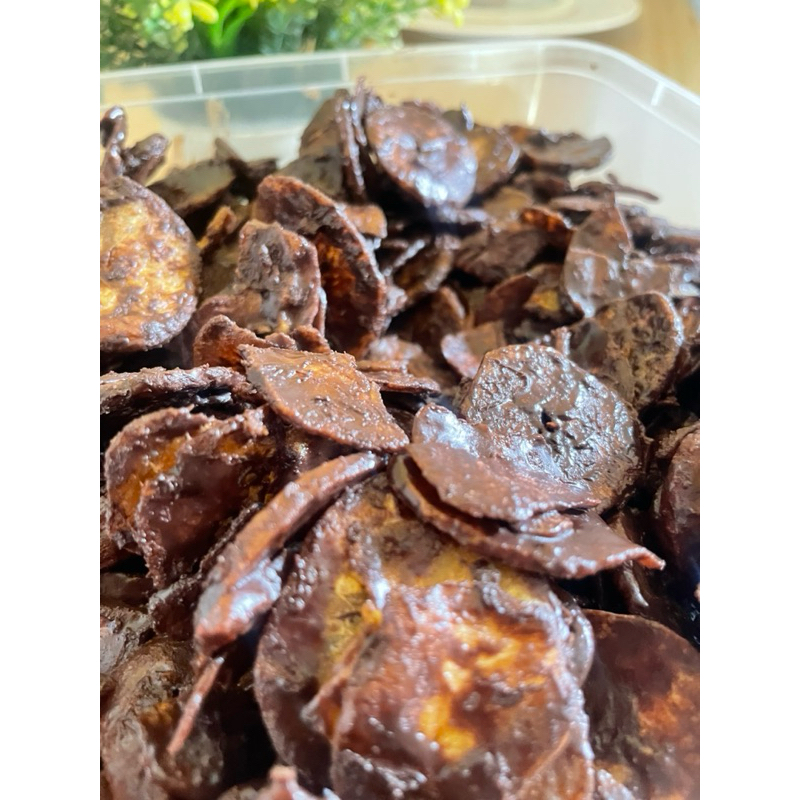 

kripik pisan rasa coklat berat 500grm