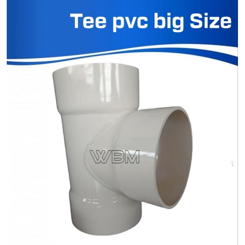 Tee reducer pvc 12 x 8 inchi type D Fitting pvc