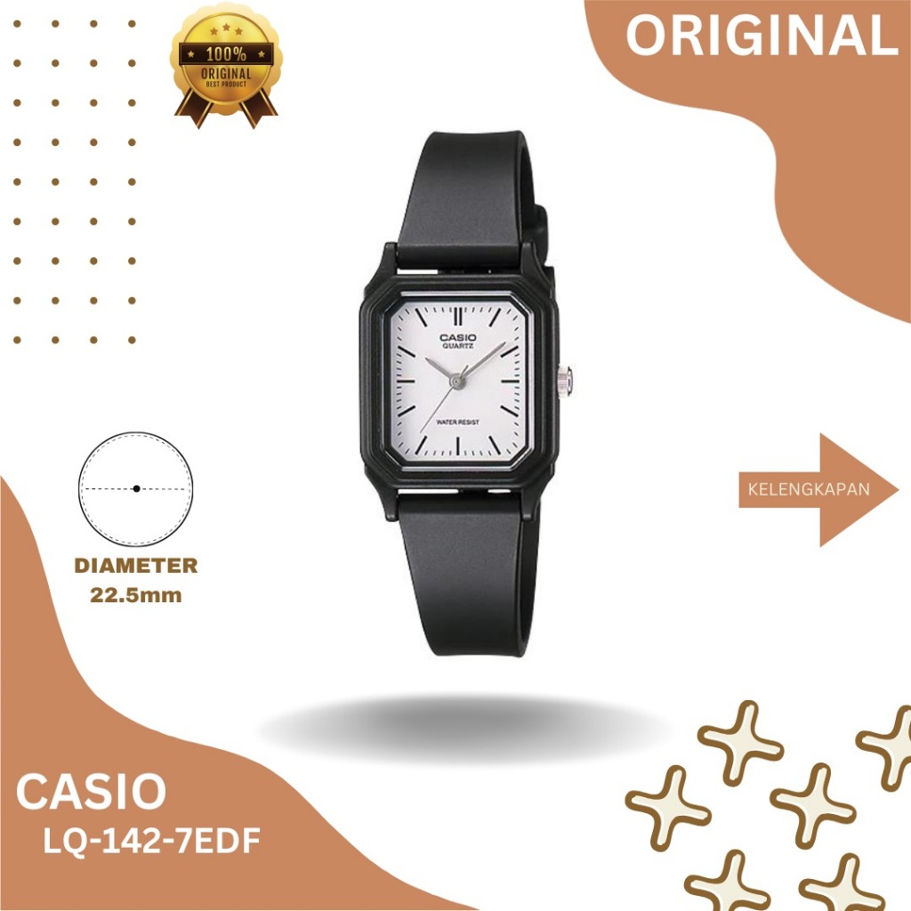 JAM TANGAN CASIO LQ 142 7EDF ORIGINAL GARANSI