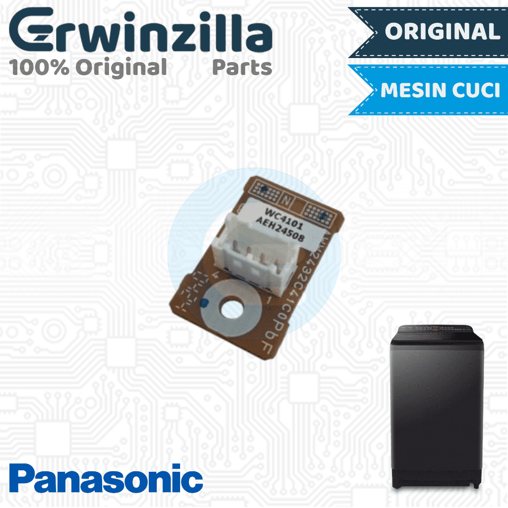 Sensor Unit Pintu Door Modul PCB Mesin Cuci 1 Tabung Otomatis Bukaan Atas Top Loading Panasonic Orig