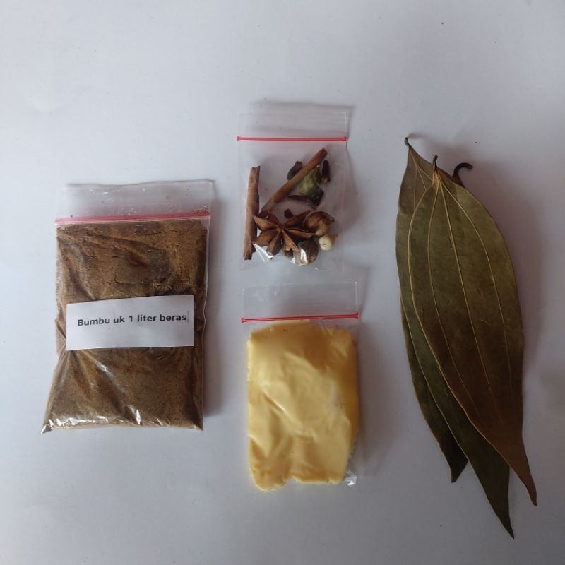 

Bumbu untuk ukuran 1 liter beras