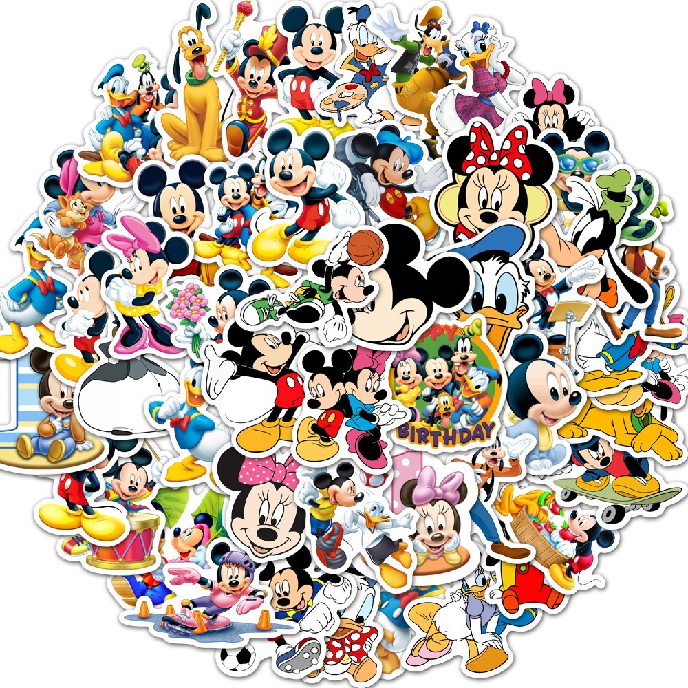 

Stiker Kartun Mickey mouse Sticker WaterProof Premium isi 15 pcs