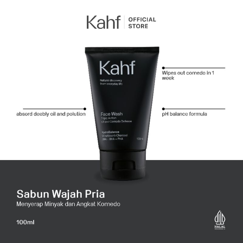 sabun wajah pria kahf 100ml