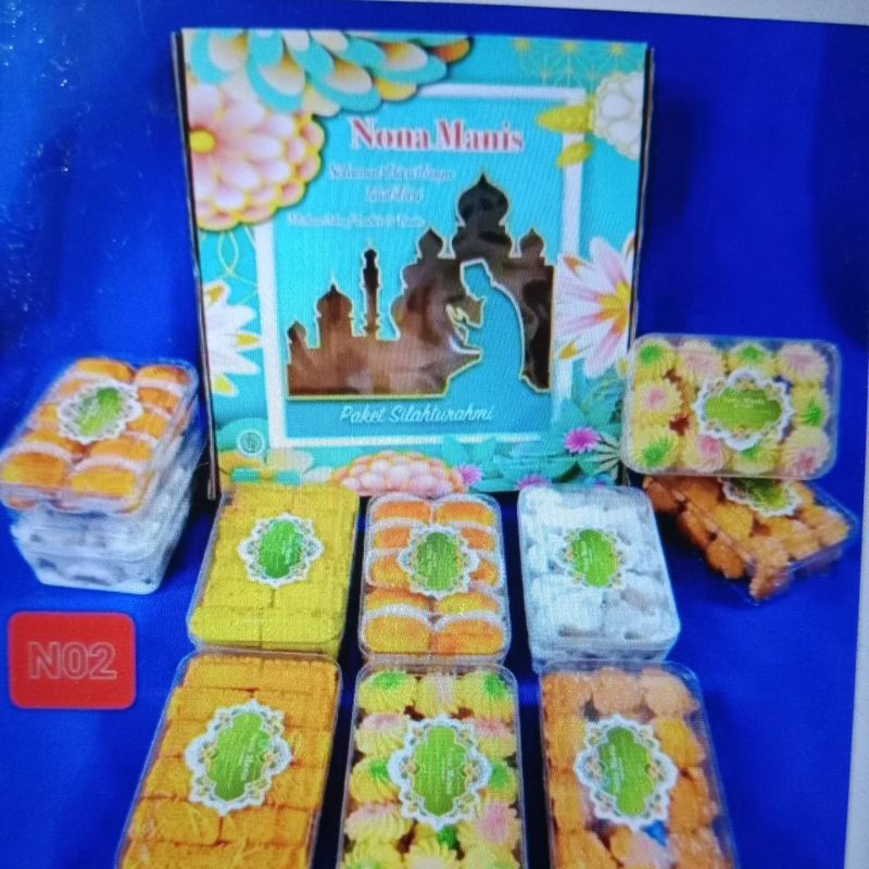 

PROMO PAKET LEBARAN KUE NONA MANIS PAKET SILATURAHMI ISI 6 toples