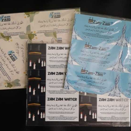 

Stiker Air Zam Zam untuk Botol - Stiker uk. 4x3 cm - Harga per Stiker bukan per Lembar