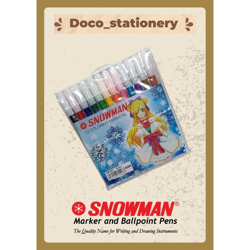 

SPIDOL 12 WARNA SNOWMAN