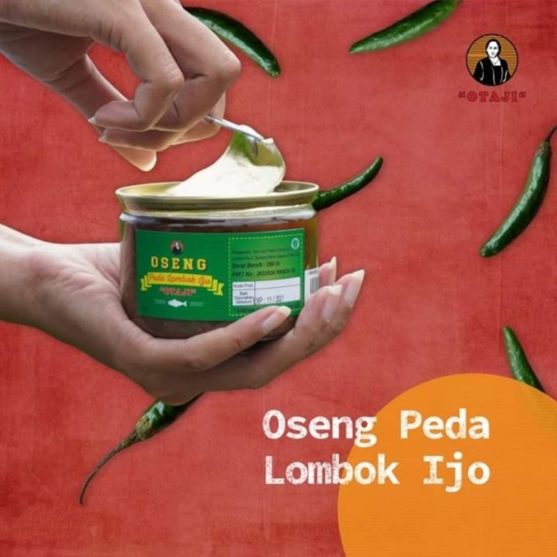 

OTAJI siap saji makanan kaleng oseng peda asap varian Lombok ijo 250 gram