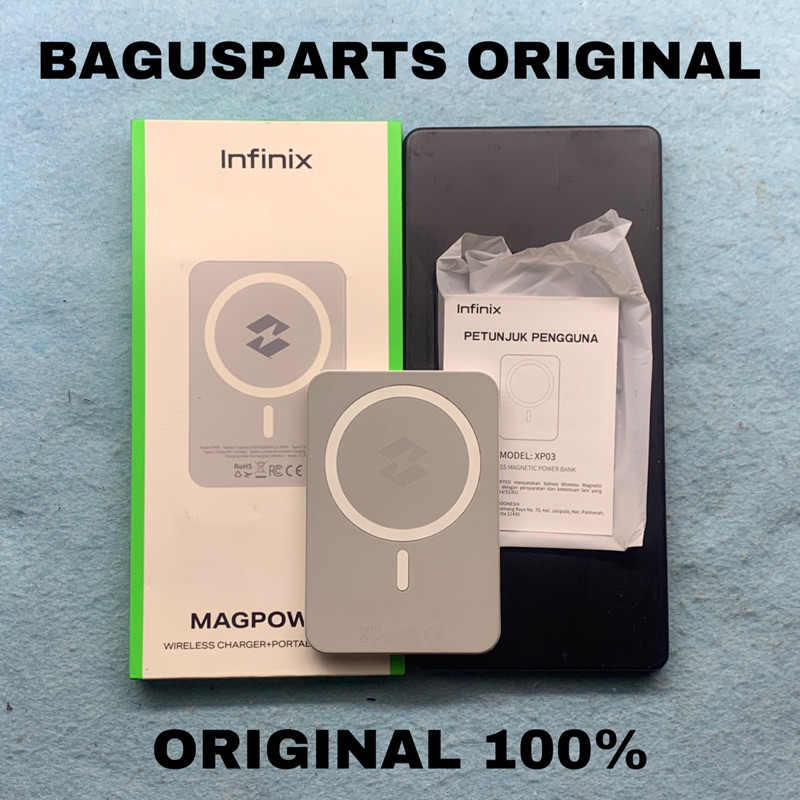 CHARGER WIRELESS MEGPOWER | MEGPAD | FASTCHARGER PAD INFINIX NOTE 40, NOTE 40 PRO, NOTE 40 PRO PLUS,