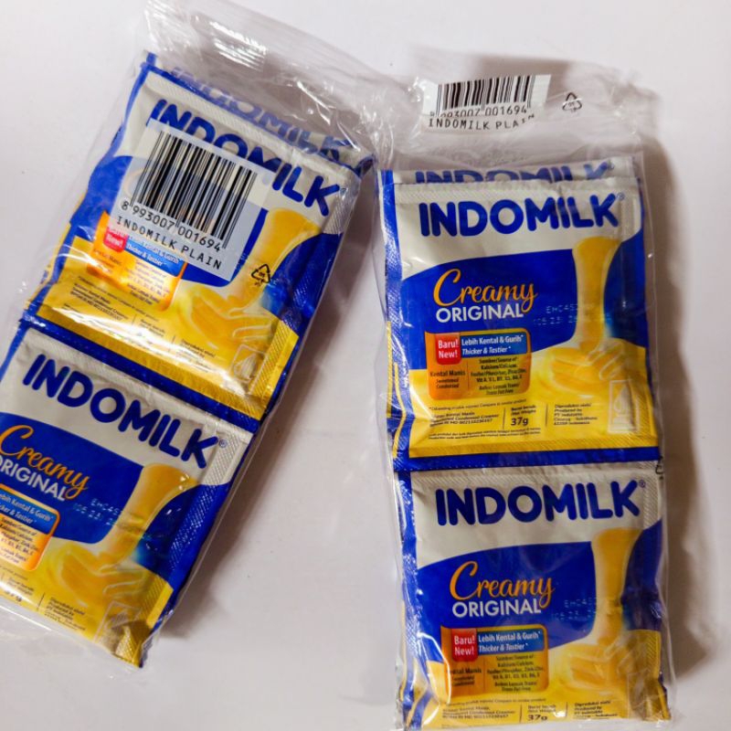 

Indomilk Creamy / Indomilk Full Cream kemasan 1 renteng isi 6 bungkus, baru (lebih kental & gurih)