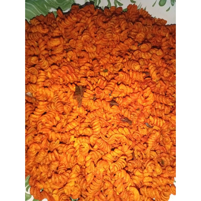 

1KG MAKARONI SPIRAL DUA PUTRI GURIH EXTRA PEDAS DAUN JERUK