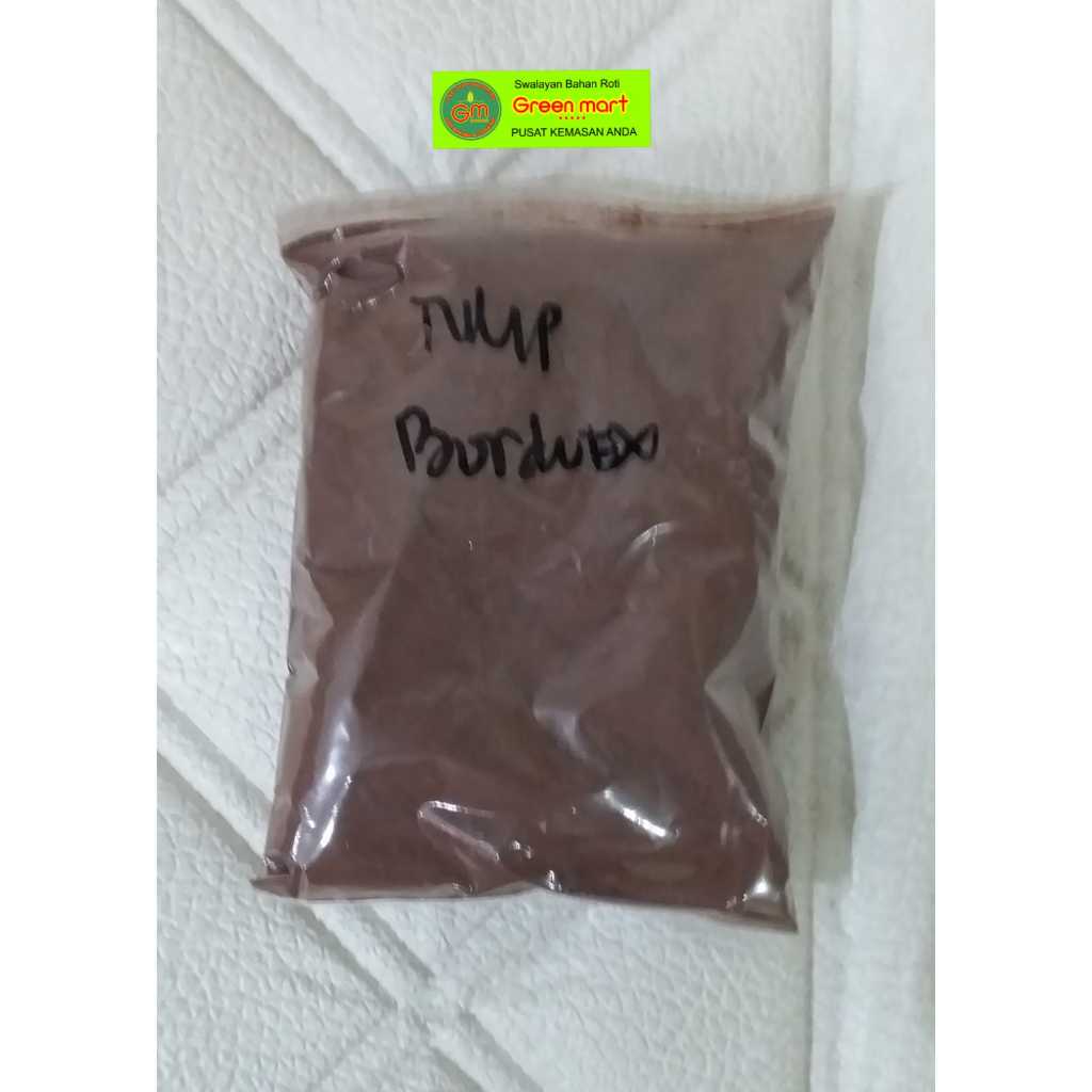 

Cokelat Bubuk Tulip Bordeaux Kemasan Repack 50 Gram Cocoa Powder. 134