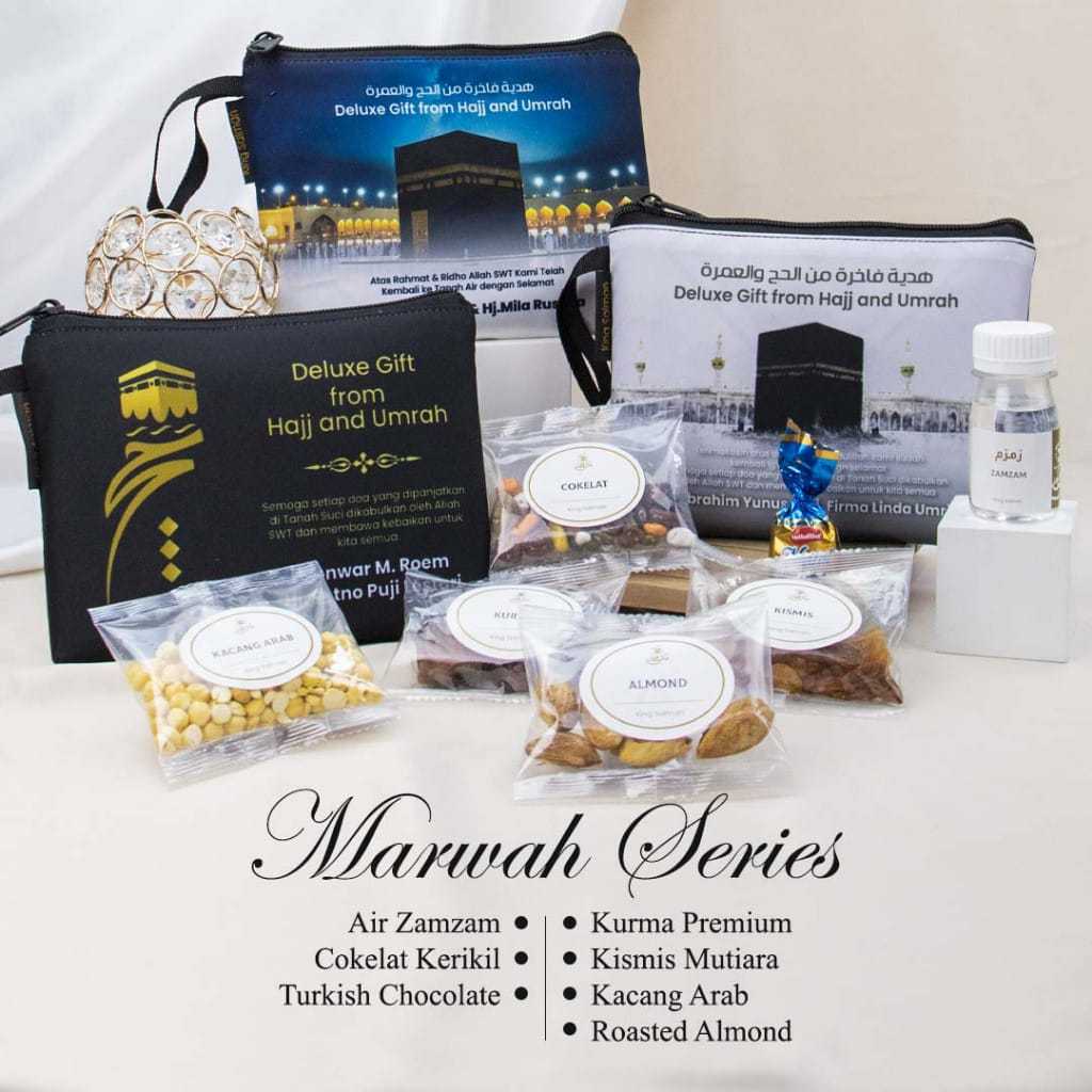 

(MARWAH) PAKET OLEH-OLEH HAJI DAN UMROH MIN ORDER 50PCS EXLUSIVE TERMURAH