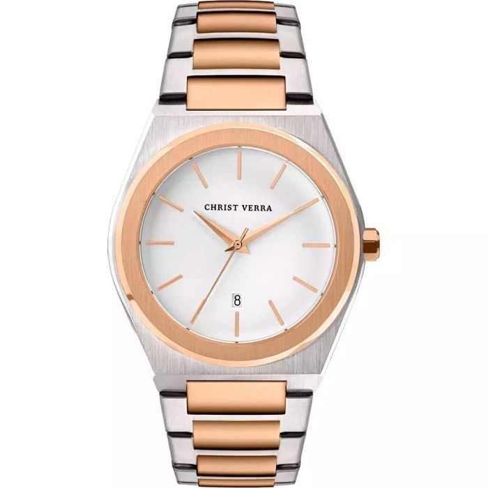 Jam Tangan CHRIST VERRA Pria CV 10985G-14 WHT Original