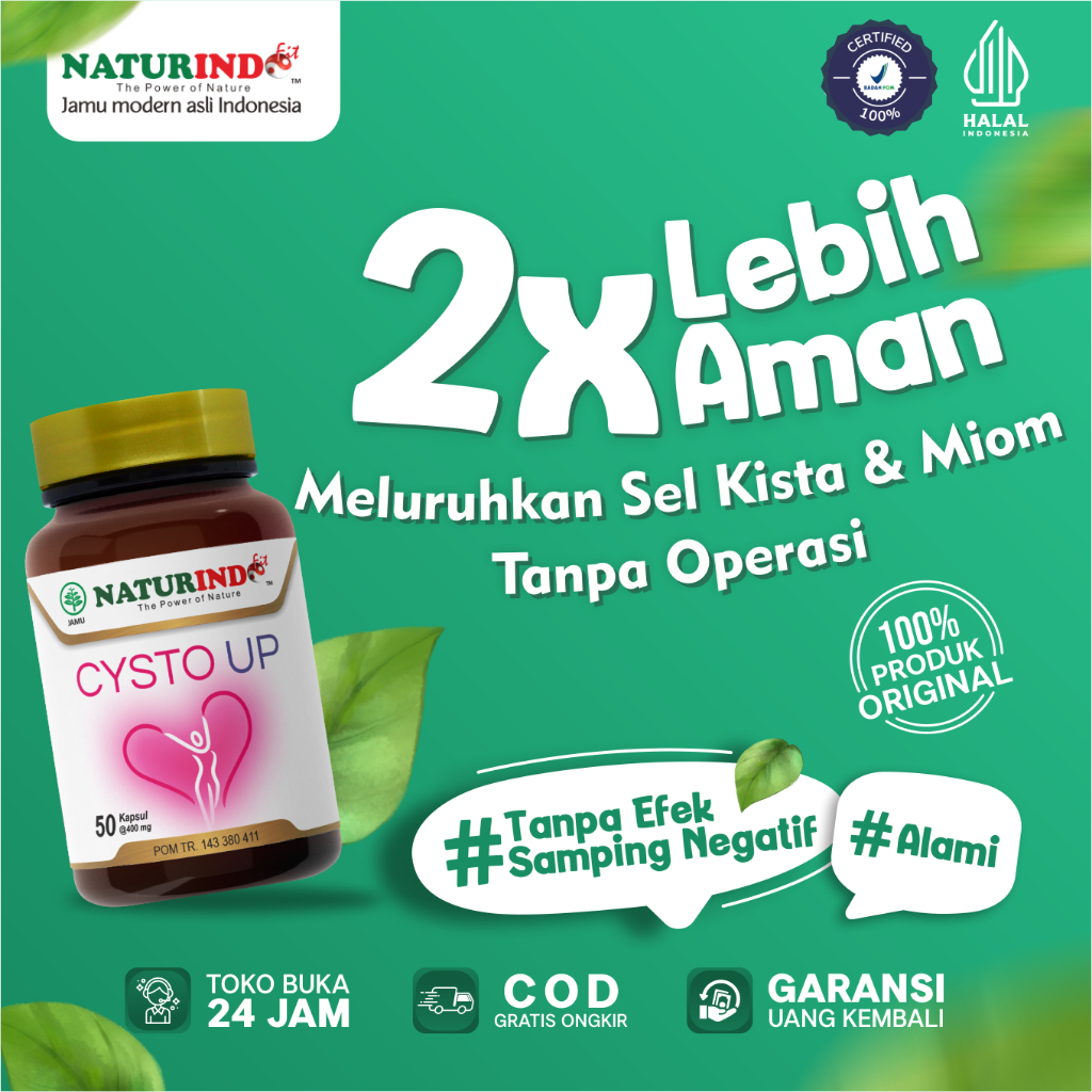 OBAT KISTA MIOM HERBAL HAID COKLAT MYOM OVARIUM BARTHOLIN ENDOMETRIOSIS RAHIM OPERASI PCOS NATURINDO