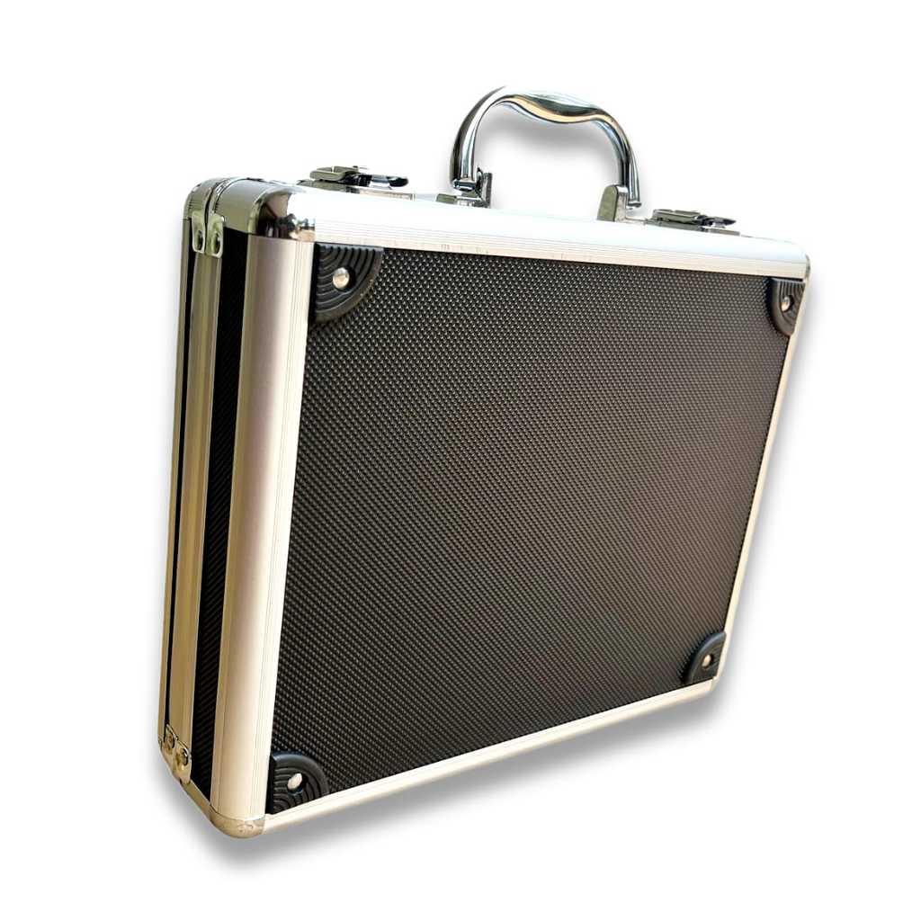 [KOPER SILVER HITAM] Koper unik tempat perlengkapan barang koper tactical silver hitam koper pria un