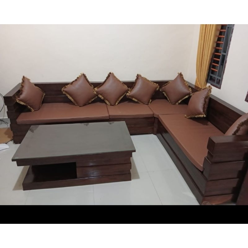 Kursi sudut jati Jepara