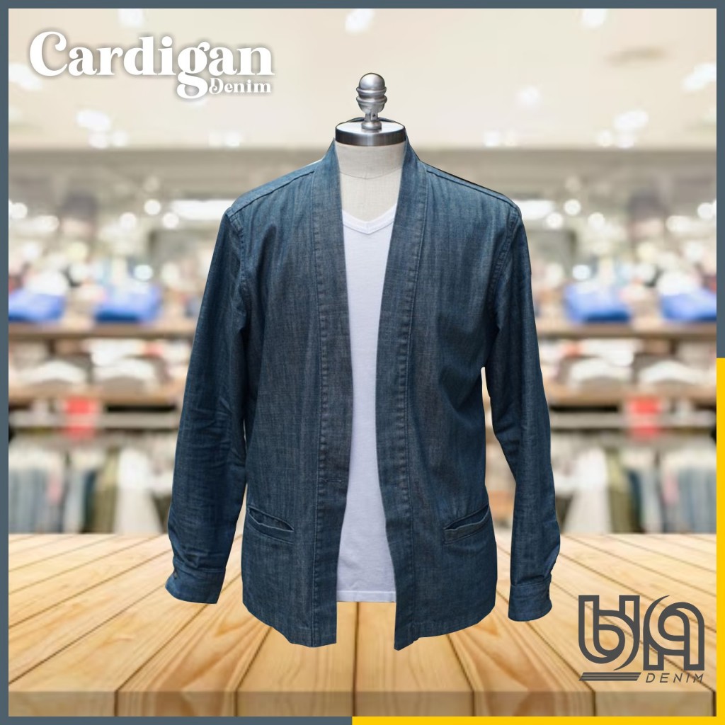 CARDIGAN Lengan Panjang Cardigan V-neck Pakaian Kasual Pria Jahitan Mode Dua Badan Aktif Cowok Pull 