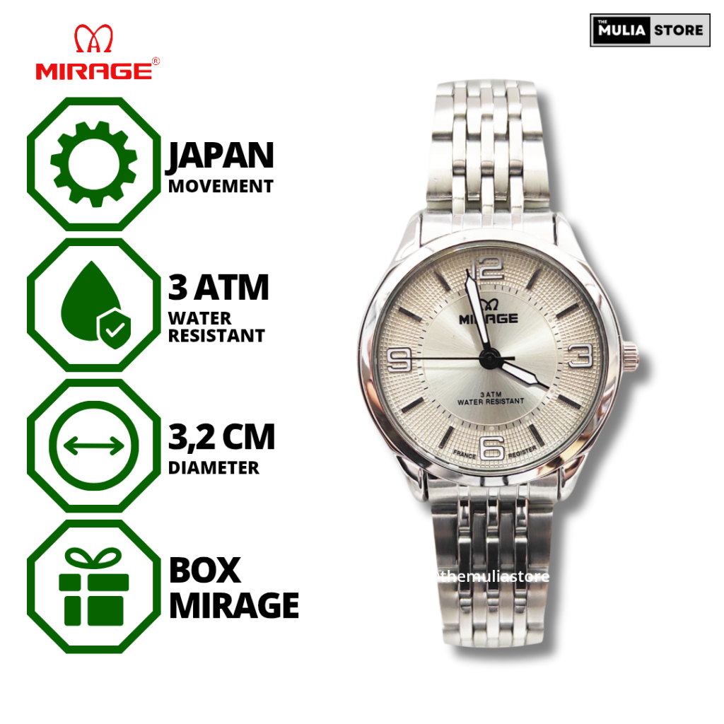 MIRAGE Jam Tangan Wanita Mirage Original 8743 L Analog