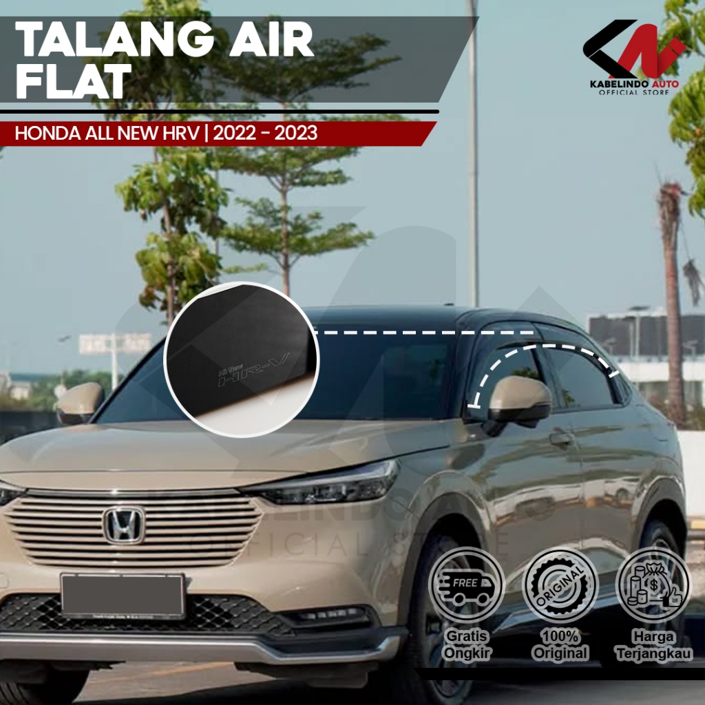 Talang Air Pintu Mobil Honda All New HRV 2022 – 2023 Model Flat Rata 4 Pintu