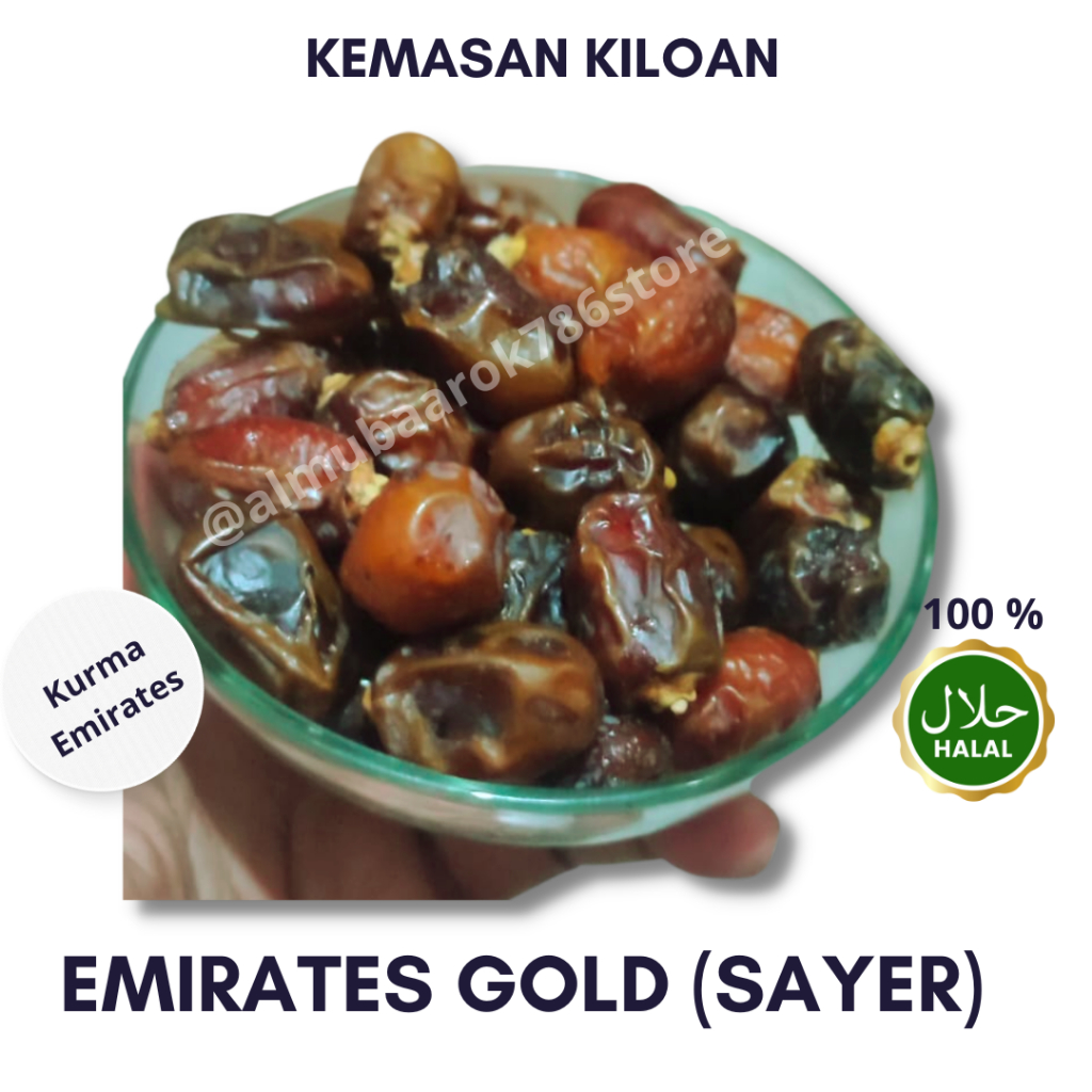 

Kurma Sayer Emirates Gold/Murah/Kiloan