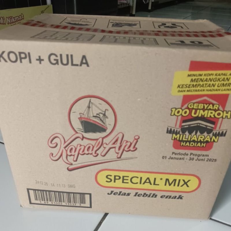

Kapal Api SPECIAL MIX 1 KARTON ISI 12 RENCENG