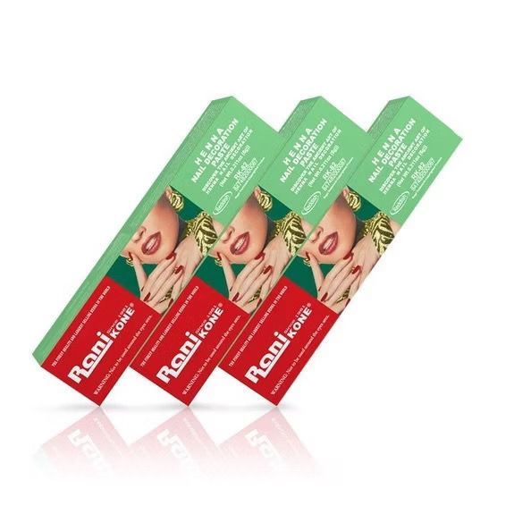 1LUSIN- HENNA RANI KONE NAIL ART DECORATION ASLI INDIA, PACAR KUKU TANGAN, MARUN